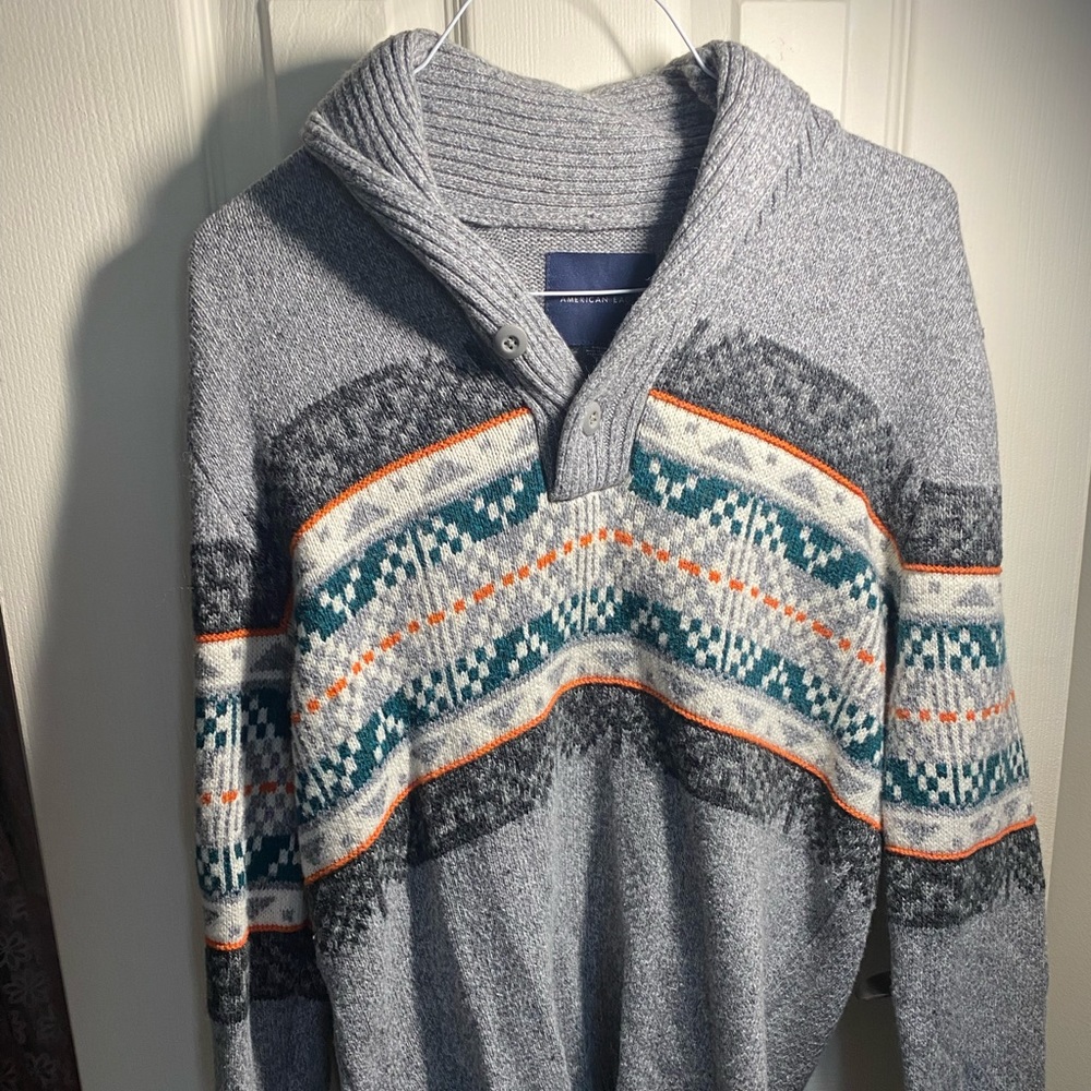 Whool Shaul neck Sweater